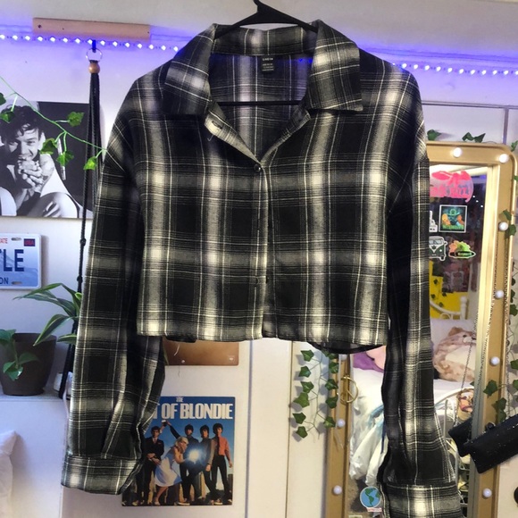Shein size large black and white flannel - Picture 1 of 4